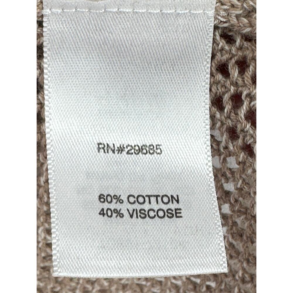 Pendleton Color Block Sweater Open Knit Pink Whit… - image 7